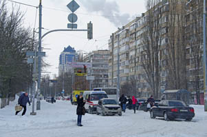 Киев, снегопад 2013 года